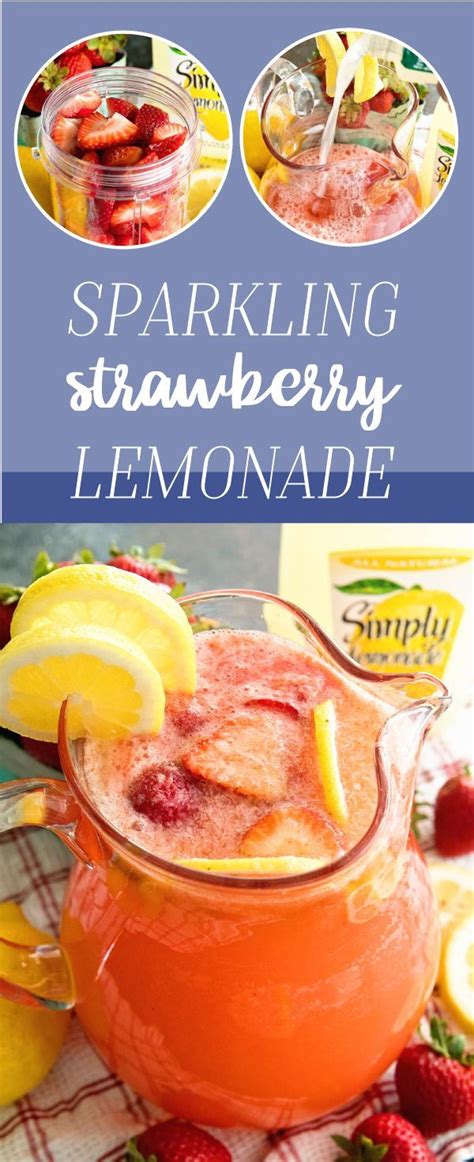 Bring On The Flavor With This Delicious Sparkling Strawberry Lemonade