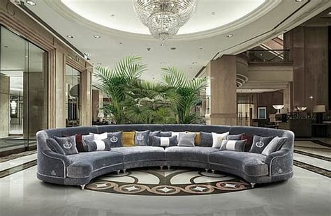 Semi Circular Sofas Baci Living Room