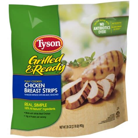 Tyson Grilled And Ready Fully Cooked Chicken Breast Strips 35 Oz Frys