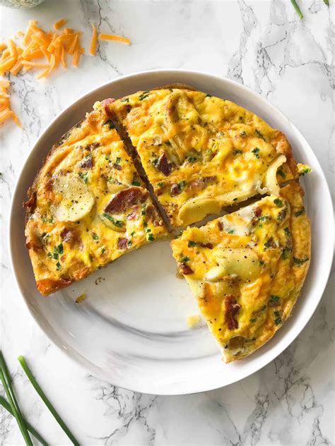 Bacon Egg And Cheese Frittata With Spiralized Potatoes — Inspiralized