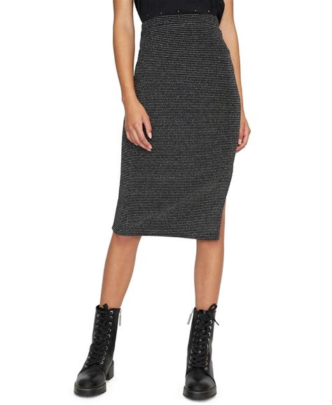 Sanctuary Metallic Knit Pencil Skirt And Reviews Skirts Women Macy