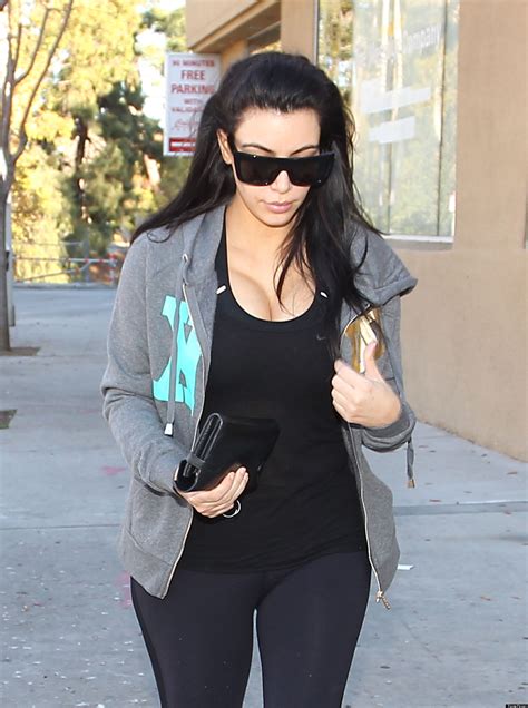 Pregnant Kim Kardashian Hits The Gym Photo Huffpost