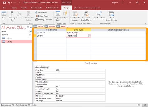 How To Create A Table In Design View In Access