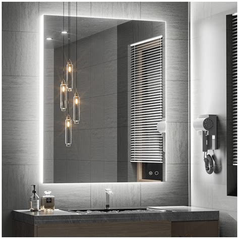 Buy Keonjinn Backlit Mirror Bathroom 36 X 28 Inch Led Mirror For Bathroom Mirror With Lights