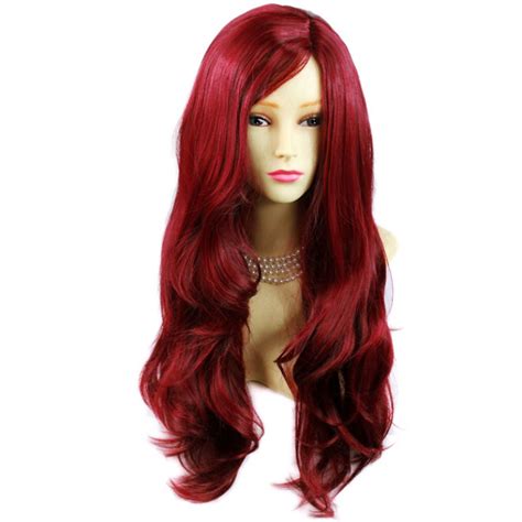 Wiwigs Sexy Fabulous Long Layers Wavy Wig Burgundy Mix Red Ladies