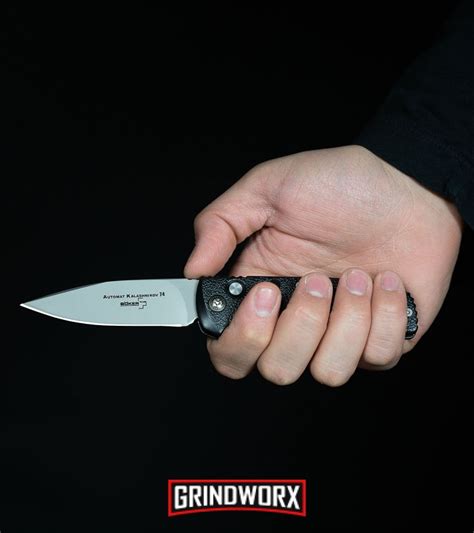 Boker Kalashnikov Black Widow Dagger Automatic Knife Black And Red