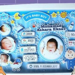 Biodata Bayi / Pop Up frame 3D biodata bayi/ Bingkai 3 ...