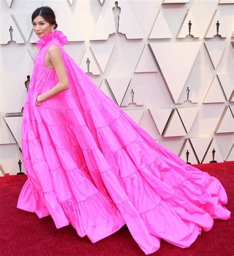 Gemma Chans Oscars Dress With Pockets 2019 Popsugar Fashion