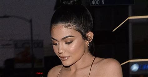 Kylie Jenner Goes Braless In Daring Slit Dress Sparking More Boob Job