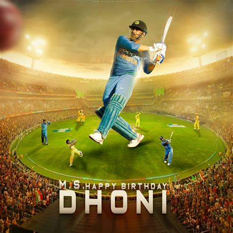 Dhoni Birthday Poster On Behance
