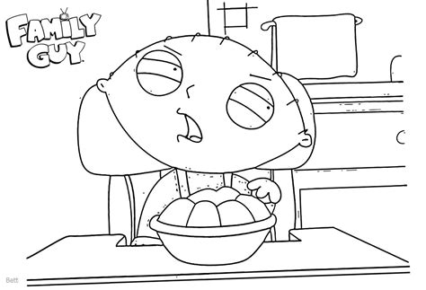 Stewie Coloring Page Coloring Pages