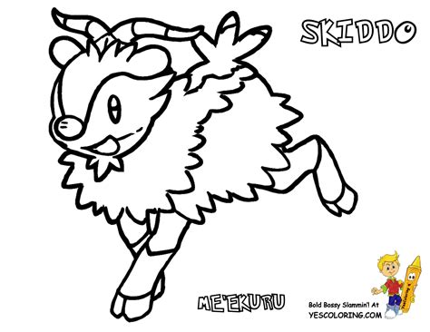 Spectacular Pokemon X and Y Chespin - Swirlix | Free | Coloring