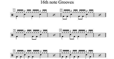 16th Note Grooves Academy Drums
