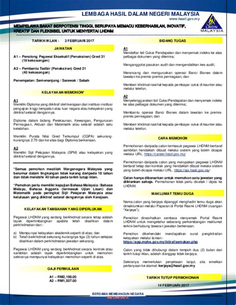 Federal government websites often end in.gov or.mil. (PDF) LEMBAGA HASIL DALAM NEGERI MALAYSIA www.hasil.gov.my ...