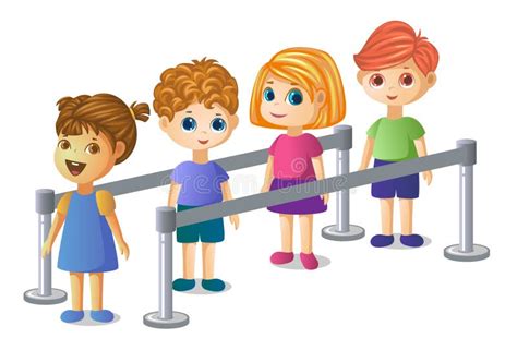 Kids Queue Stock Illustrations 223 Kids Queue Stock Illustrations