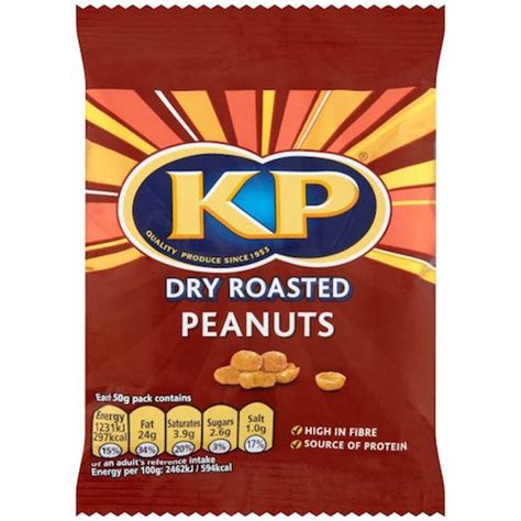 Kp Dry Roasted Peanuts 21 X 50g Planet Candy Irelands Leading