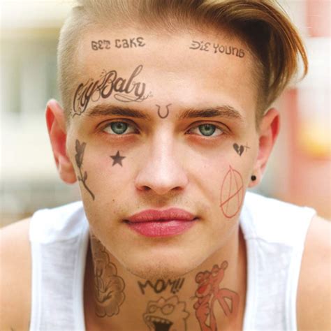 Buy Lil Peep Face Tattoo Set Temporary Tattoos Halloween Costume Skin Safe Online At