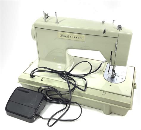 Lot Vintage Sears Kenmore Portable Sewing Machine