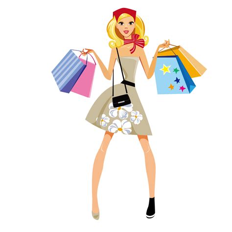 Mall Clipart Lady Shopping Mall Lady Shopping Transparent Free For