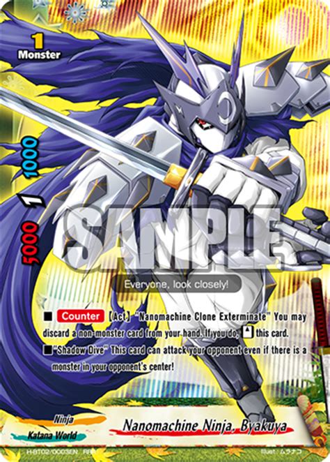 When the world was busy shaping modern guns and bombs, japan specialized in making various swords. Nanomachine Ninja, Byakuya | Future Card Buddyfight Wiki ...