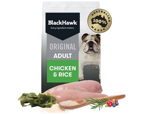 Black Hawk Adult Chicken And Rice 20kg My Pet Warehouse