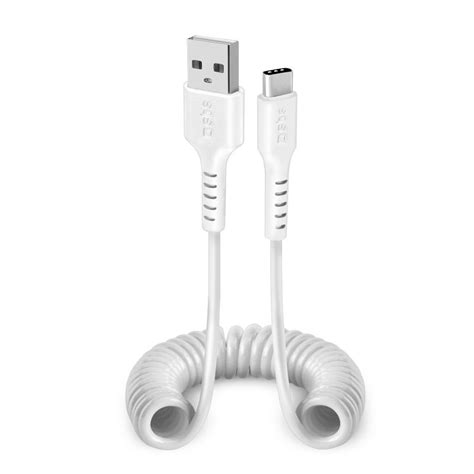 SBS Spiral Cable USB A A USB C 1 Metro Blanco 1 7321153