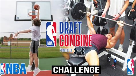 Nba Draft Combine Challenge 350 Lb Bench Pr Youtube