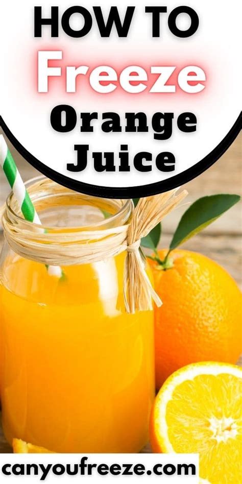 Can You Freeze Orange Juice Heres How To Do It Right Organic Orange