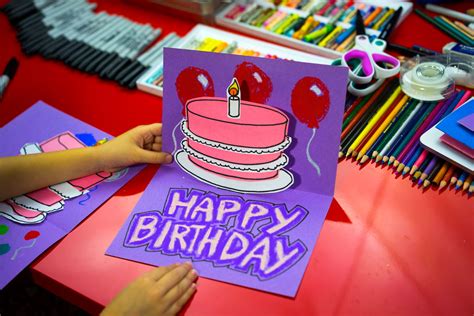 How To Make Birthday Cards At Home Homemade Birthday Cards For Kids To