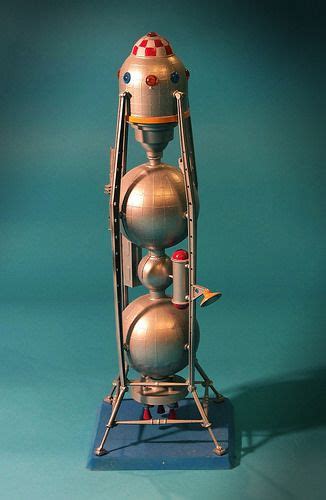 Vintage Science Fiction Model Kit Moon Lander In 2020 Retro Futurism
