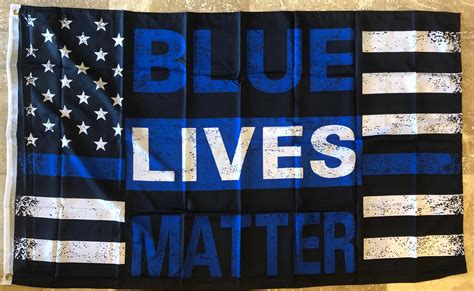 Blue Lives Matter Police Thin Blue Line Memorial American Police Lives