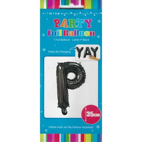 Black Letter P Balloon 35cm Letter Balloons Who Wants 2 Party