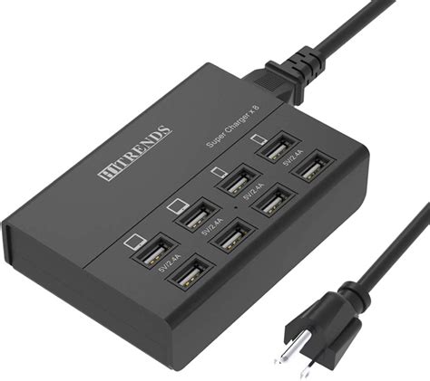 Usb Charger Hitrends 8 Ports Charging Station 50w10a Multi Port Usb