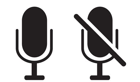 Microphone Icons Collection Mute And Unmute Audio Microphone 3307451