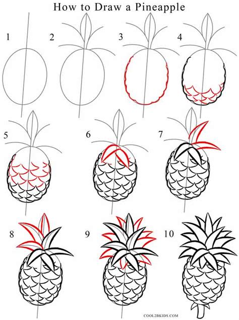 Https://techalive.net/draw/how To Draw A Pineapple
