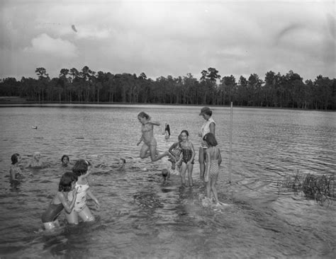 Florida Memory Leon County Girl Scouts Swimming In Lake Andrews