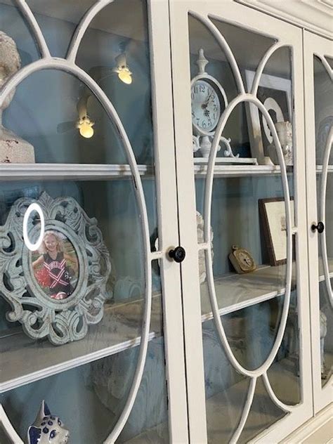 Julie S China Cabinet With Vintage Bubble Glass Before And After In 2021 Bubble Glass