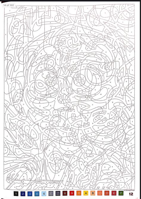 Disney Mystery Coloring Book PDF | Pixar | Abstract coloring pages