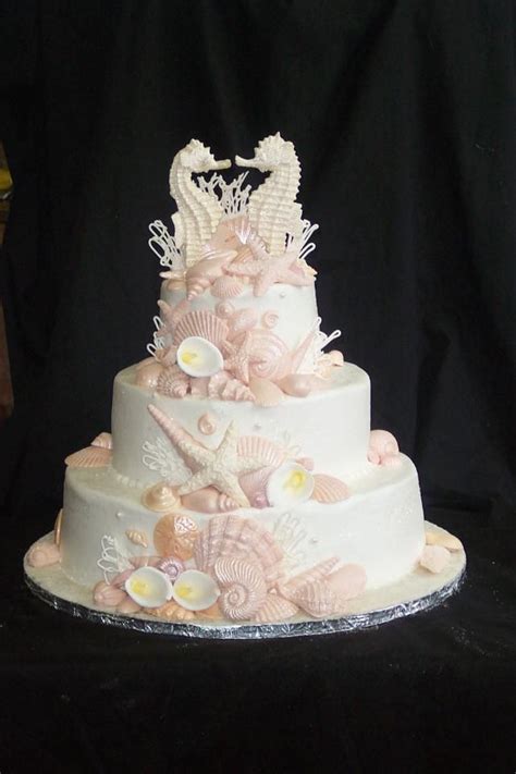 Check spelling or type a new query. seashellfavors | Beach theme wedding cakes, Beach wedding ...