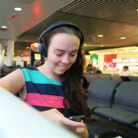 Qantas Stewardess Waiting In Brisbane Airport For Her Jetstar Flight