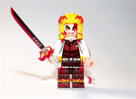 Kyojuro Rengoku V2 Demon Slayer Cartoon Tv Show Anime Lego Compatible