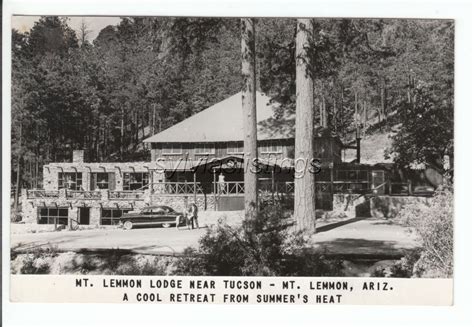 Our cozy 3 bedroom, 2 bathroom pet and kid friendly cabin is available for rent for short stays or longer vacations year round. MT Lemmon Lodge Arizona Pima County AZ Old RPPC Postcard ...