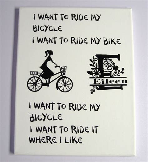 Bicycle I Want To Ride My Bicycle Queen Lyrics