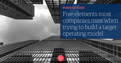 Five Essential Elements To Build A Target Operating Model Genpact