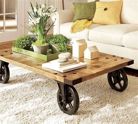 This stylish but functional round coffee table brings luxury into any home without being visually overwhelming. Add Character To Room With Rustic Tables