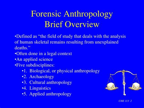 Ppt Forensic Anthropology A Very Brief Overview Powerpoint