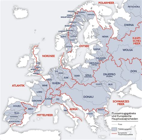 Thedarlingbakers Flusse In Europa Karte Beschriftet