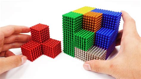 Asmr Diy How To Make Gaint Rainbow Cube With Magnetic Balls 4k