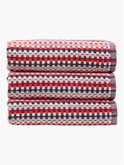 Christy Carnaby Stripe Hand Towel Berry Multi
