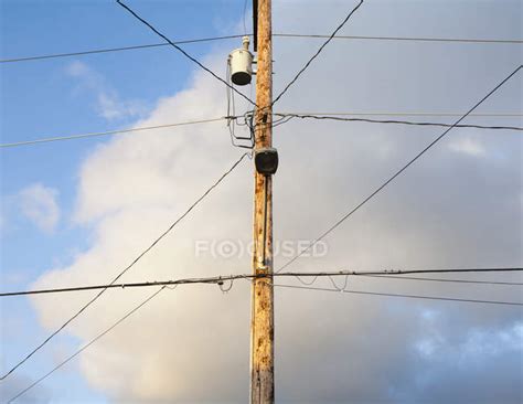 Telephone Pole And Wires — King County Electrical Equipment Stock